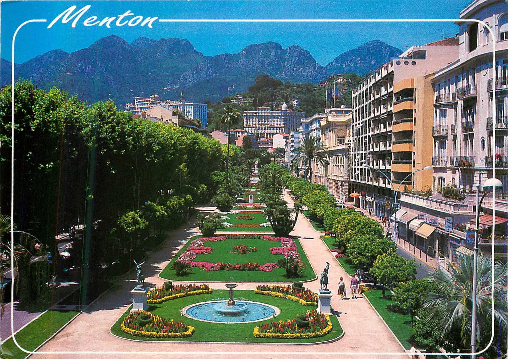 CPM La Cote d'Azur Menton Les Jardins Biovese