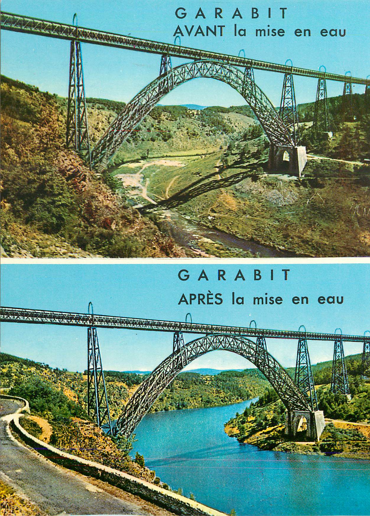 CPM Le Viaduc de Garabit Avant la mise en Eau L'Auvergne Pittoresque