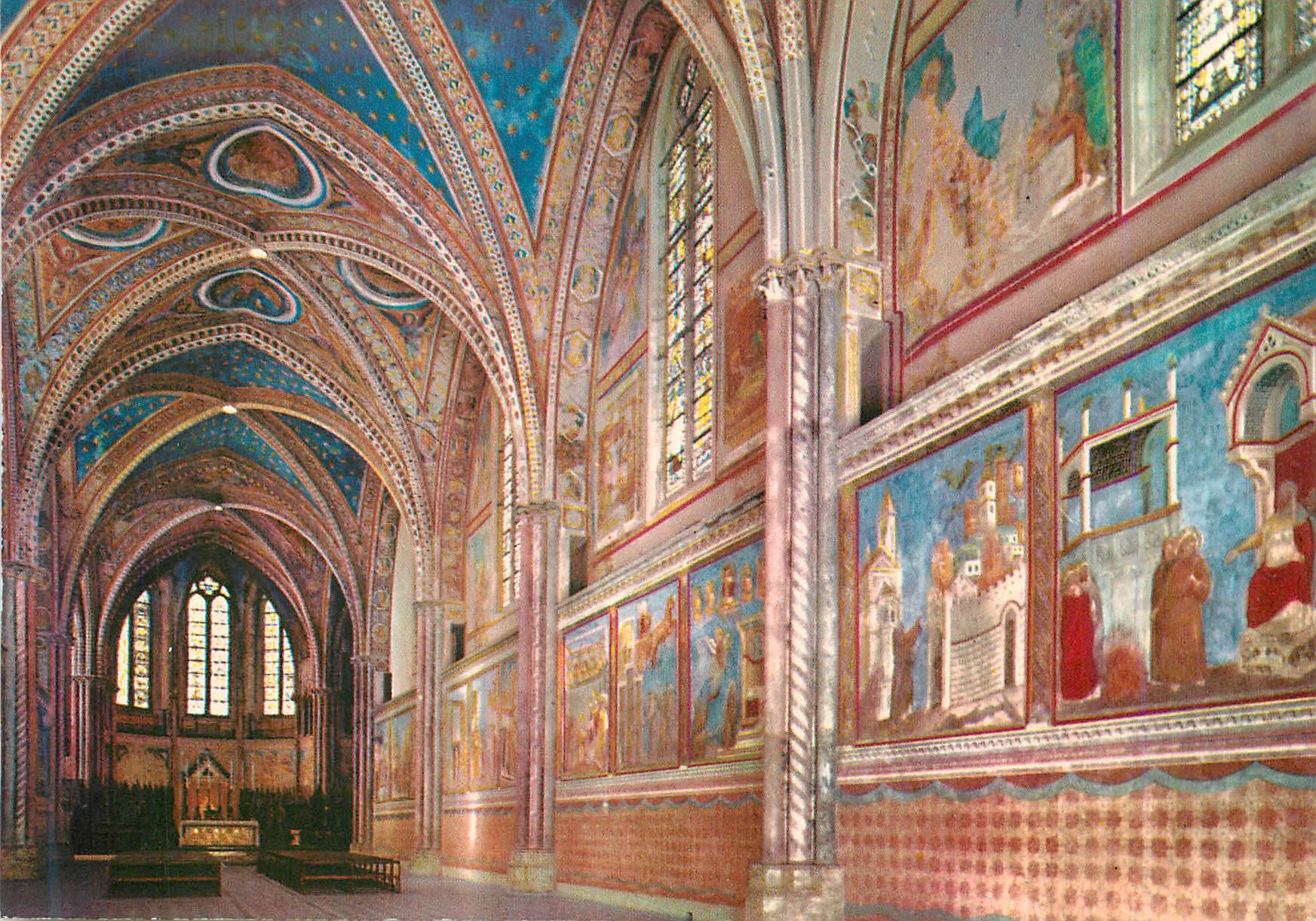 CPM Assisi Basilique de St Francois Eglise Superieur Interieur