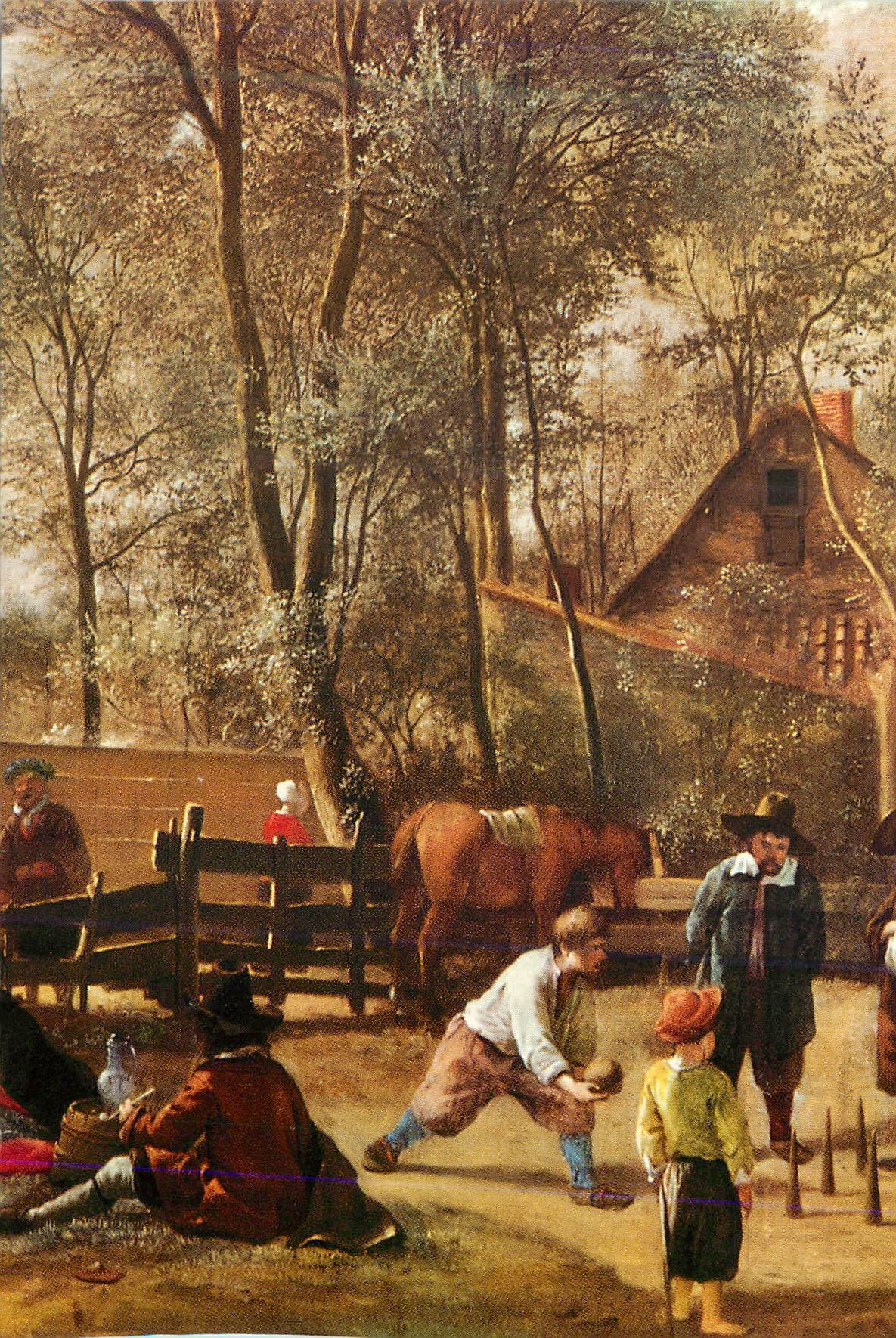 CPM Londres National Gallery Les Joueurs de Quilles 1662 1663