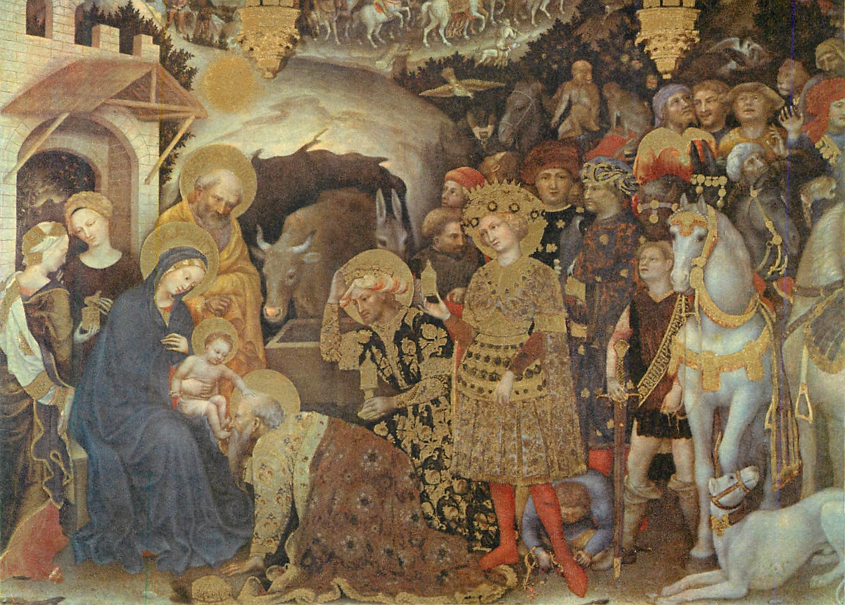 CPM Galleria Degli Uffizi Firenze L'Adoraton des Mages Gentile Fabriano
