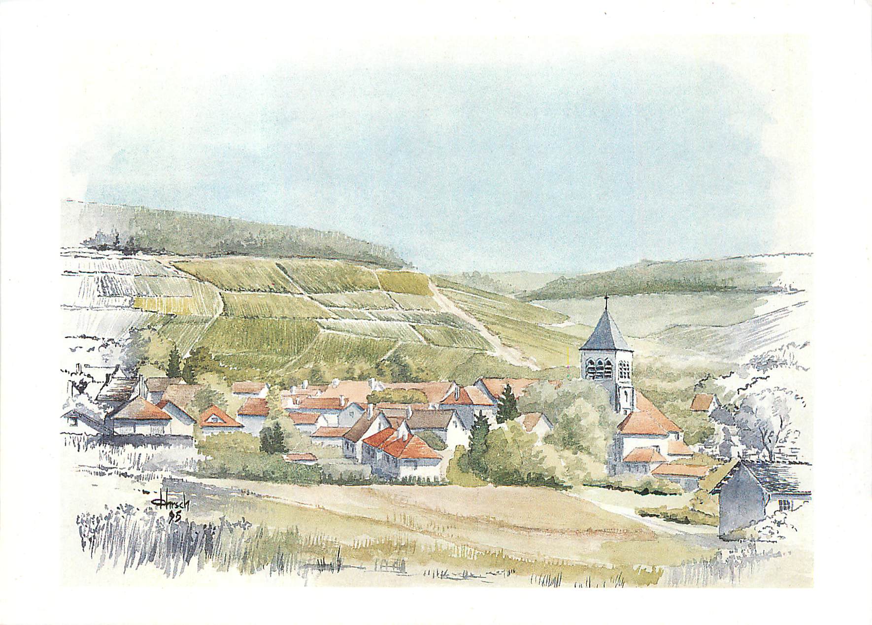 CPM Chablis (Yonne) L'Eglise Saint Pierre (XIIe S) Grands Crus et Premiers Crus