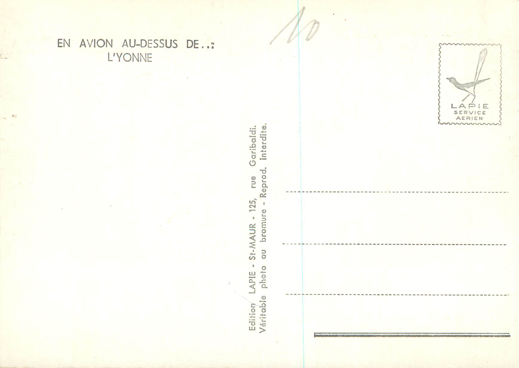 Joigny, Auxerre, Sens, Tonnerre, Avallon — L'Yonne — Édition Lapie Service Aérien — Reverso