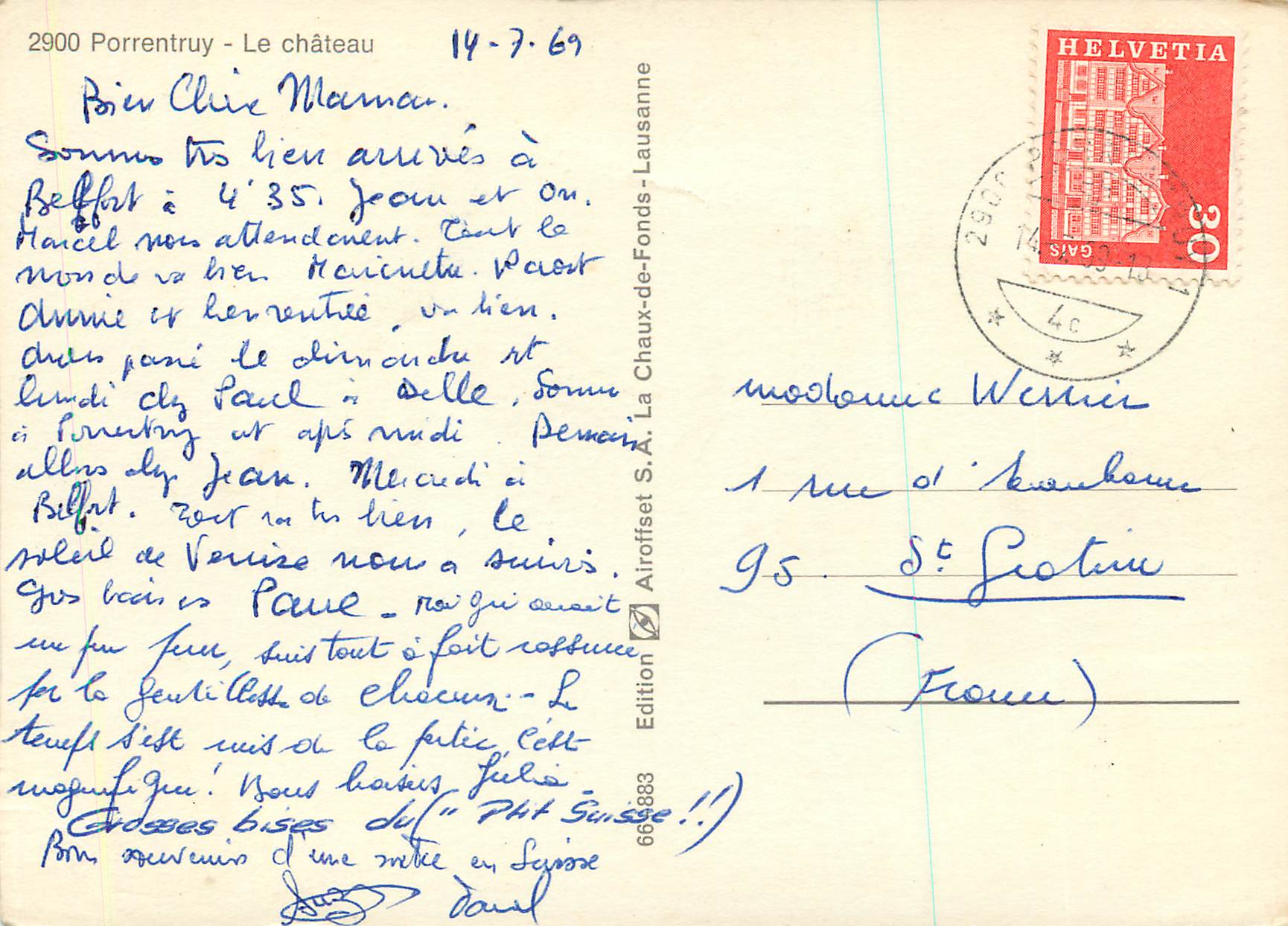 CPM Porrentruy le Chateau — Rückseite