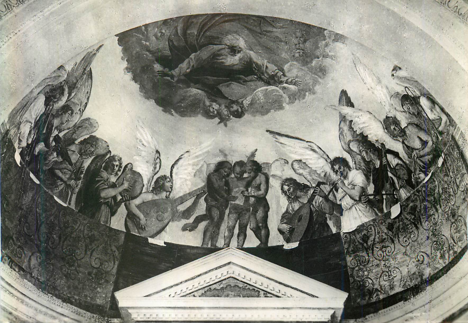 CPM Roma Chiese S Gregorio Concerto Degli Angeli (Guido Reni) 