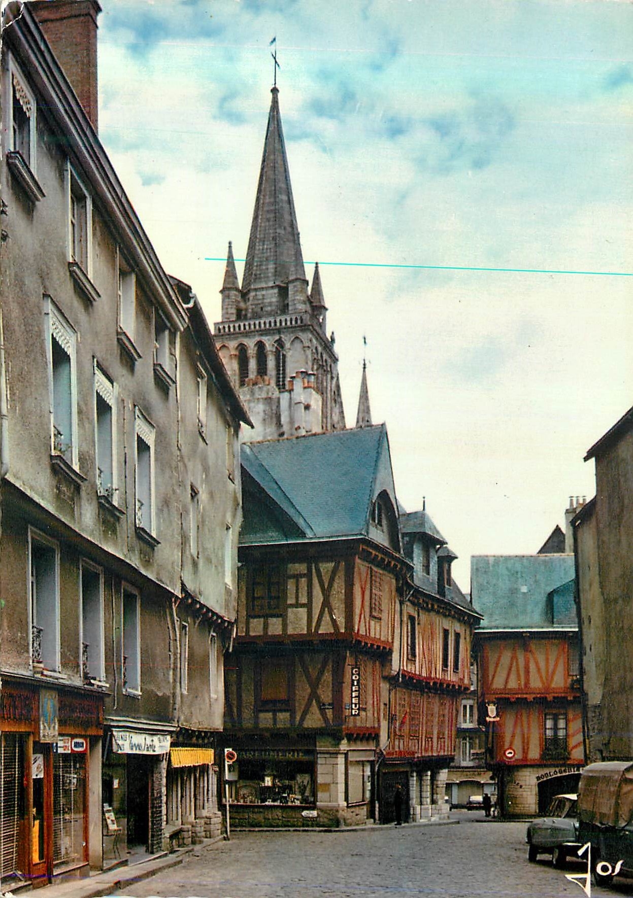 La Cathédrale et les vieilles maisons — Vannes (Morbihan) — Éditions d'Art JOS