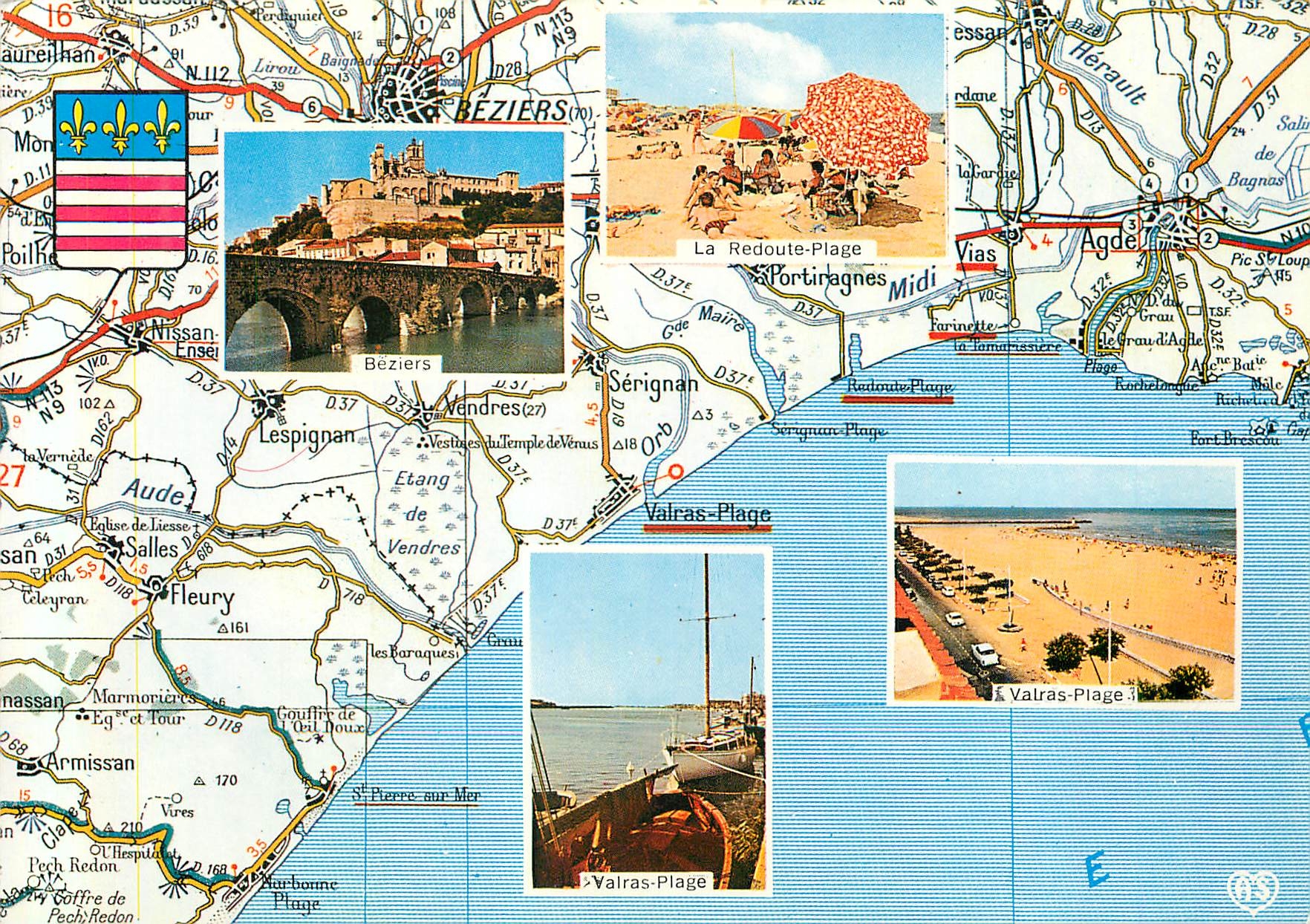 Beziers et ses plages — Société des Cartes Postales APA-POUX - ALBI