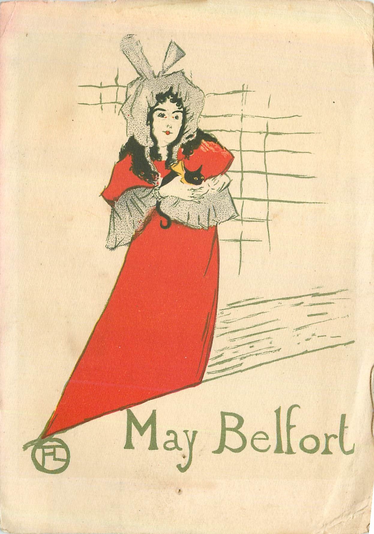 May Belfort — Affiche pour May Belfort — H. de Toulouse-Lautrec, éditeur Hazan, n°186