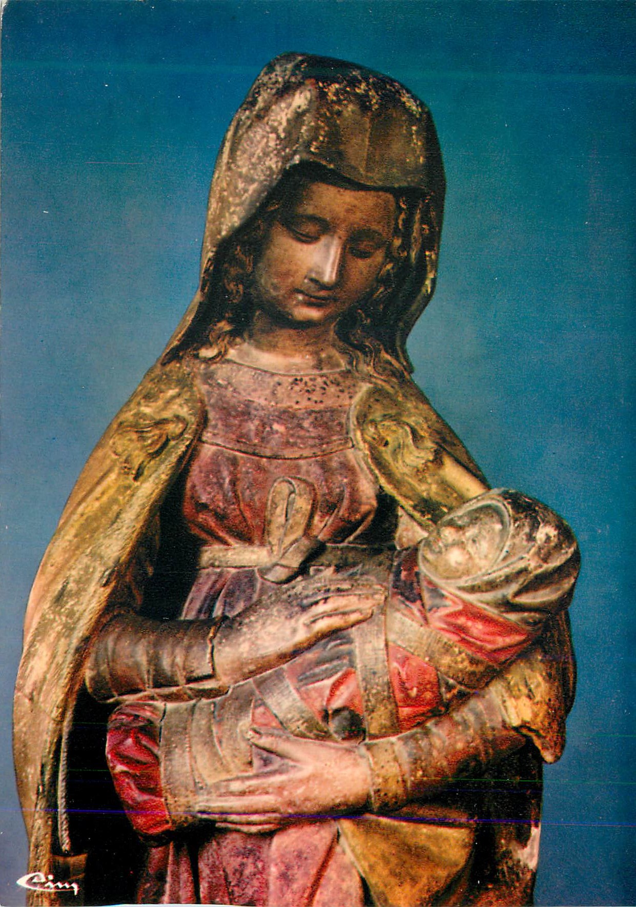 Vierge d'Autun — XVe siècle — Imprimeur Combier, Mâcon