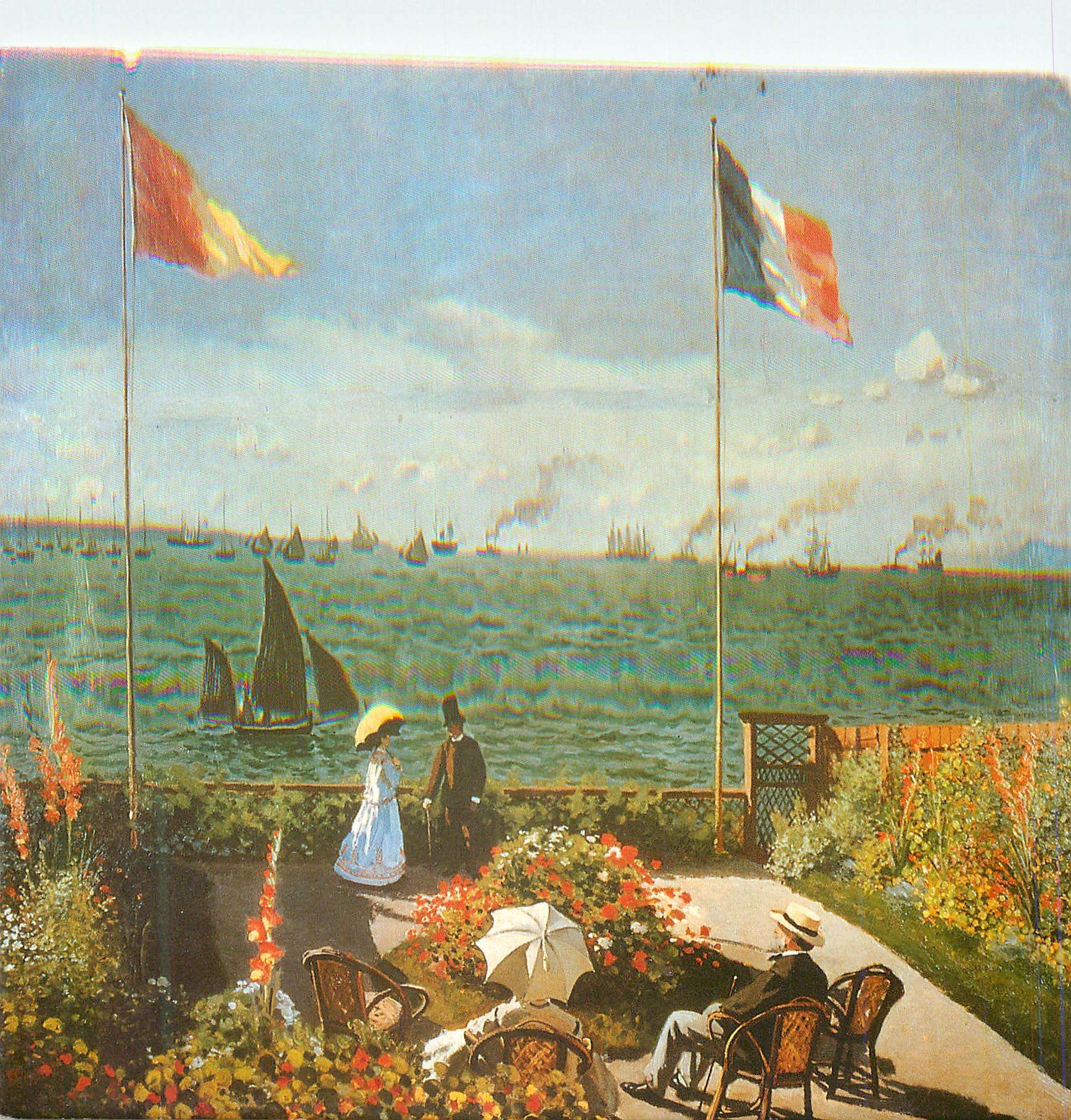 CPM New York Metropolitan Museum of Art Bestell Nr Claude Monet 1840 1926 Terrasse Bei Sainte Adresse 