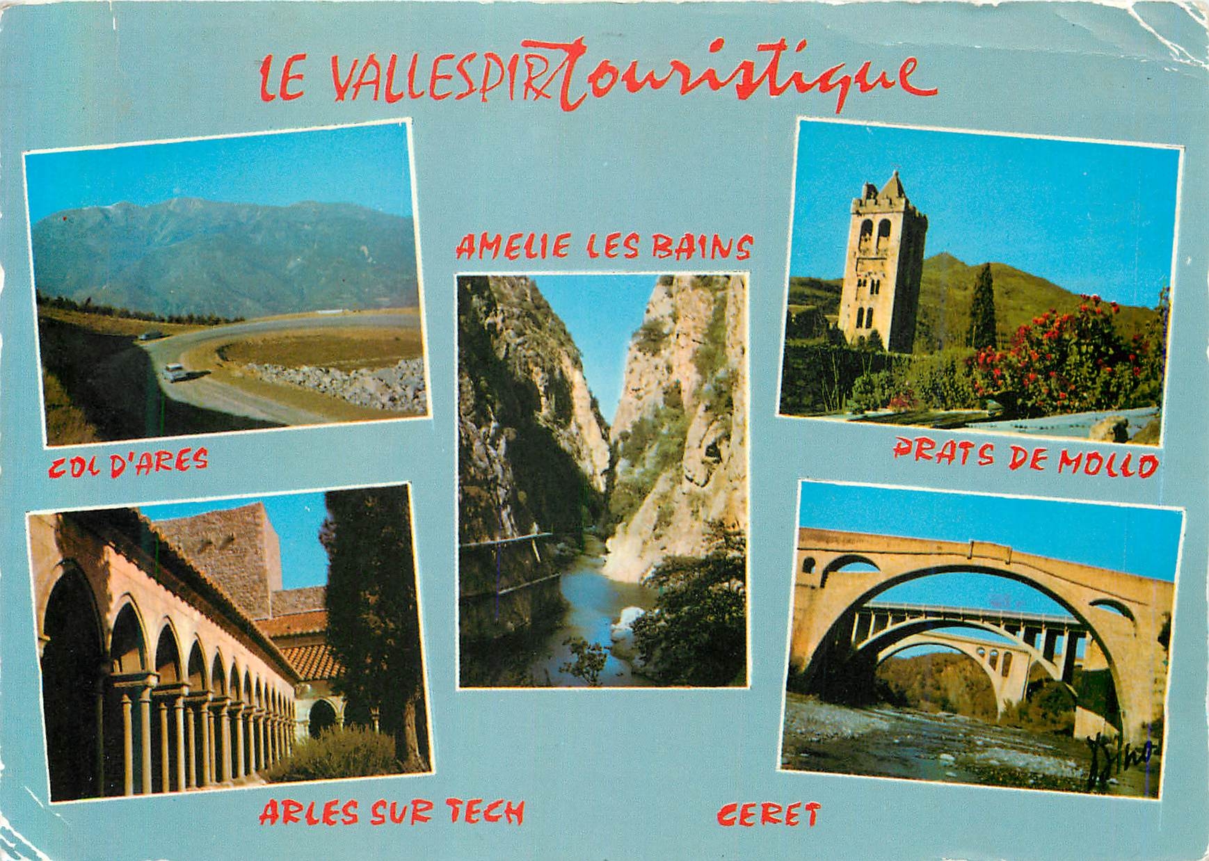 CPM Lumiere et Couleurs du Vallespir (Pyrenees Orientales) Col d'Ares Amelie les Bains Prats de Mollo Arles sur Tech Cer