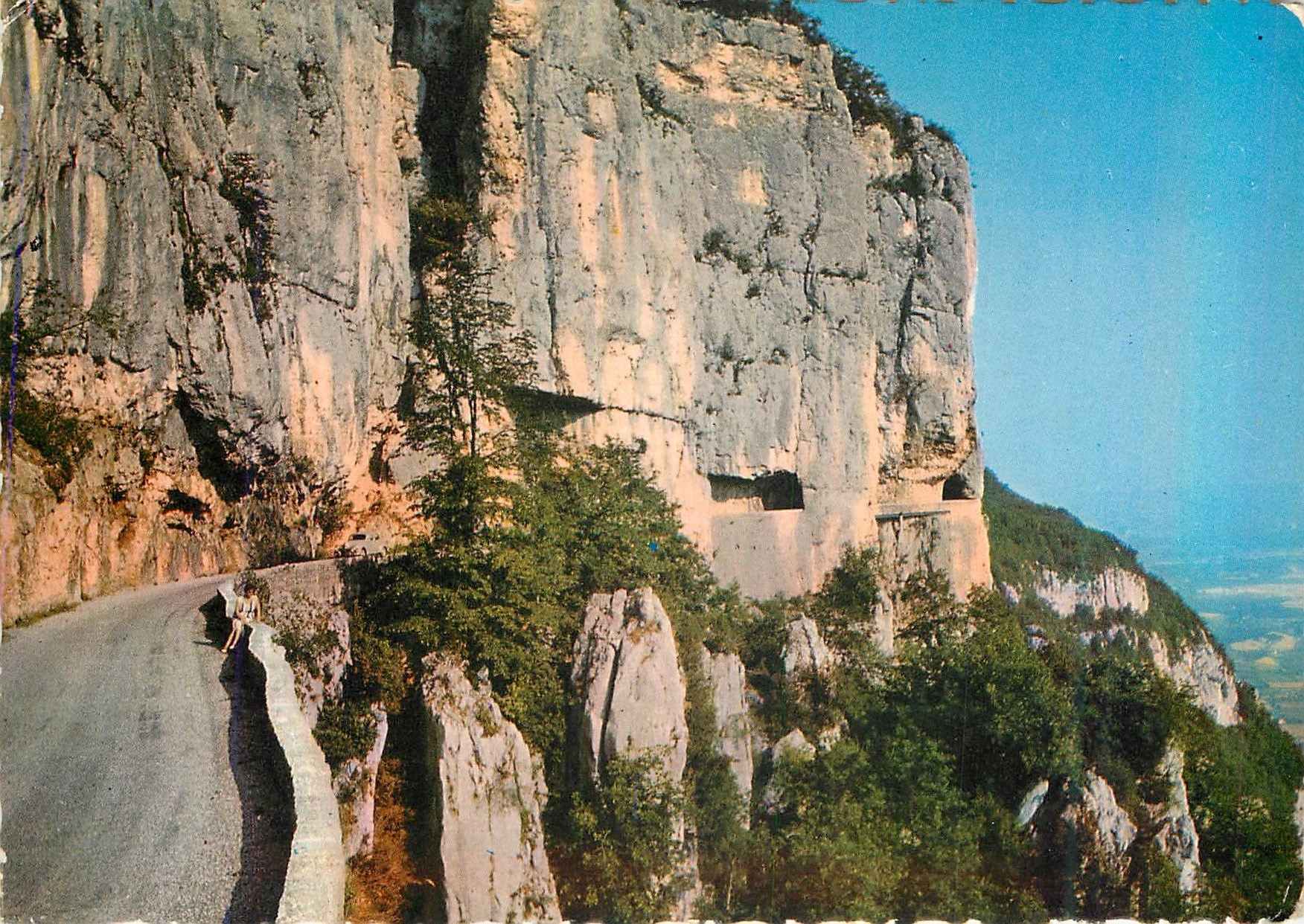 CPM la Route de Combe Laval Paysages du Royans Dominant de 700 Metres le Cours du Cholet