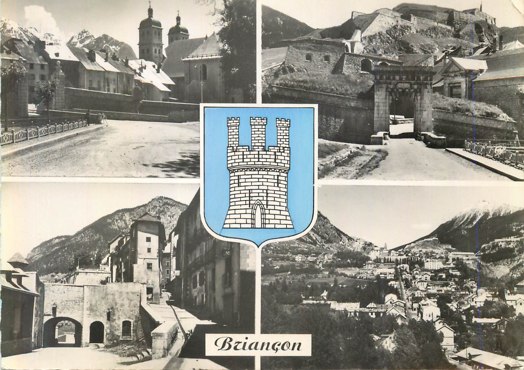 CPM Briancon l'Eglise Porte Pignerol la Grande Gargouille Vue Generale