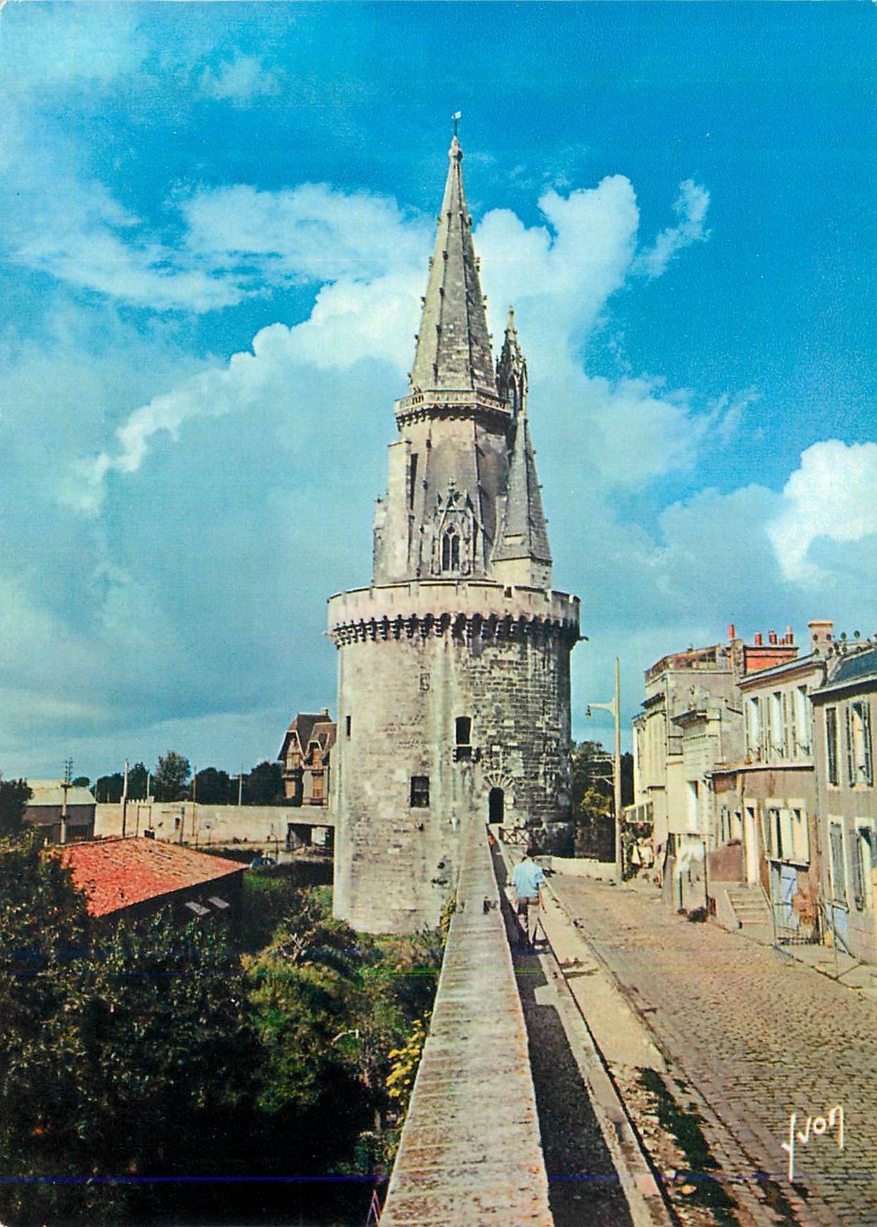 CPM la Rochelle (Charente Maritime) Tour de la Lanterne (1450 1468) Couleurs et Lumiere de France