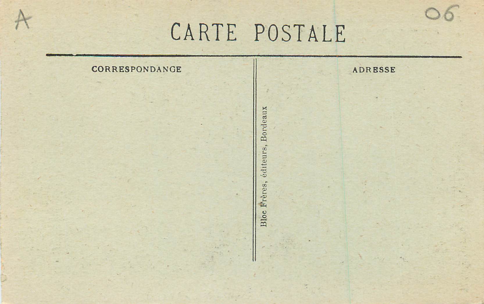 CPA la Turbie Vue d'Ensemble Prise de la Route de la Corniche — Rückseite