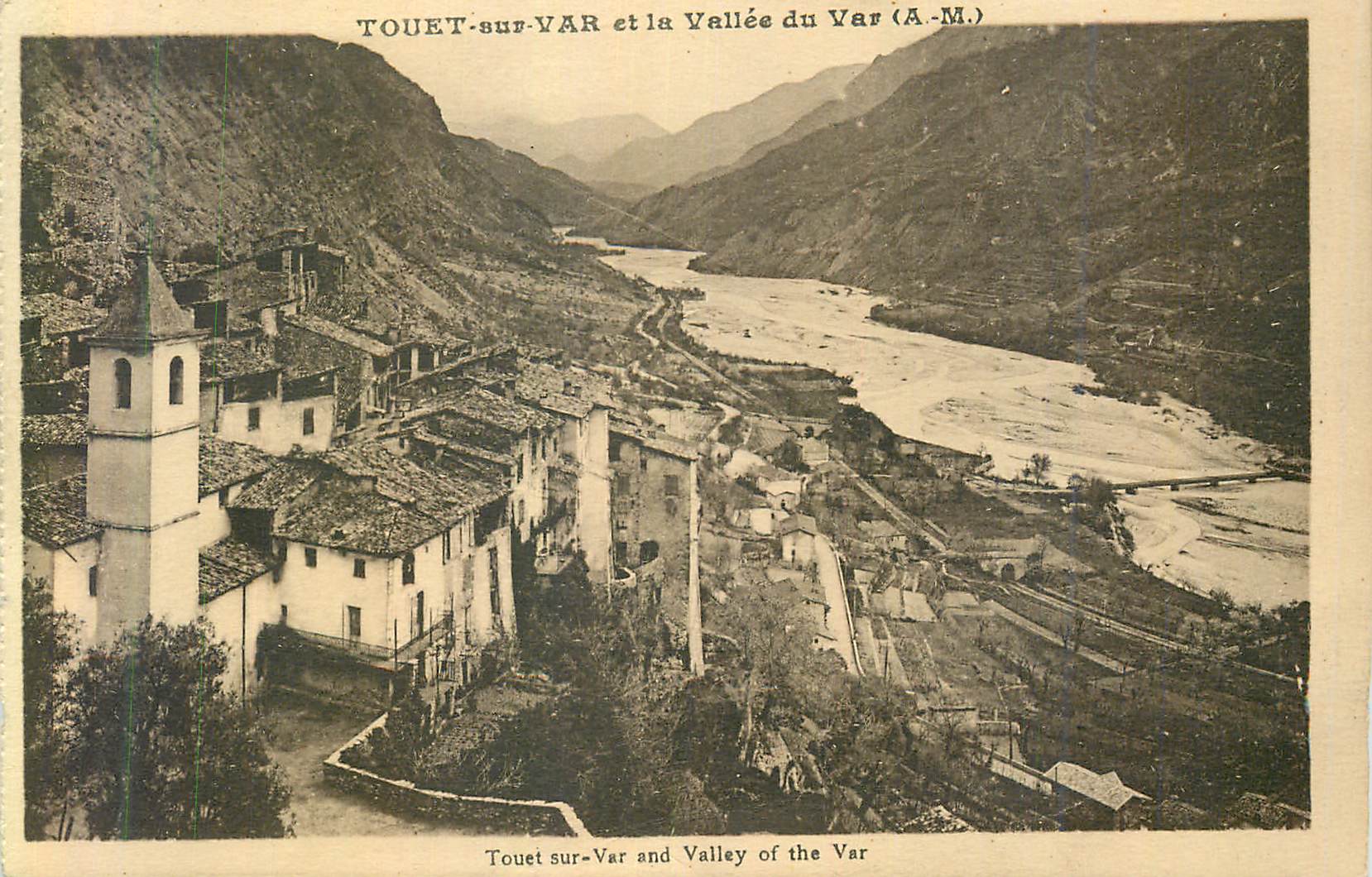 CPA Touet sur Var et la Vallee du Var (A M)