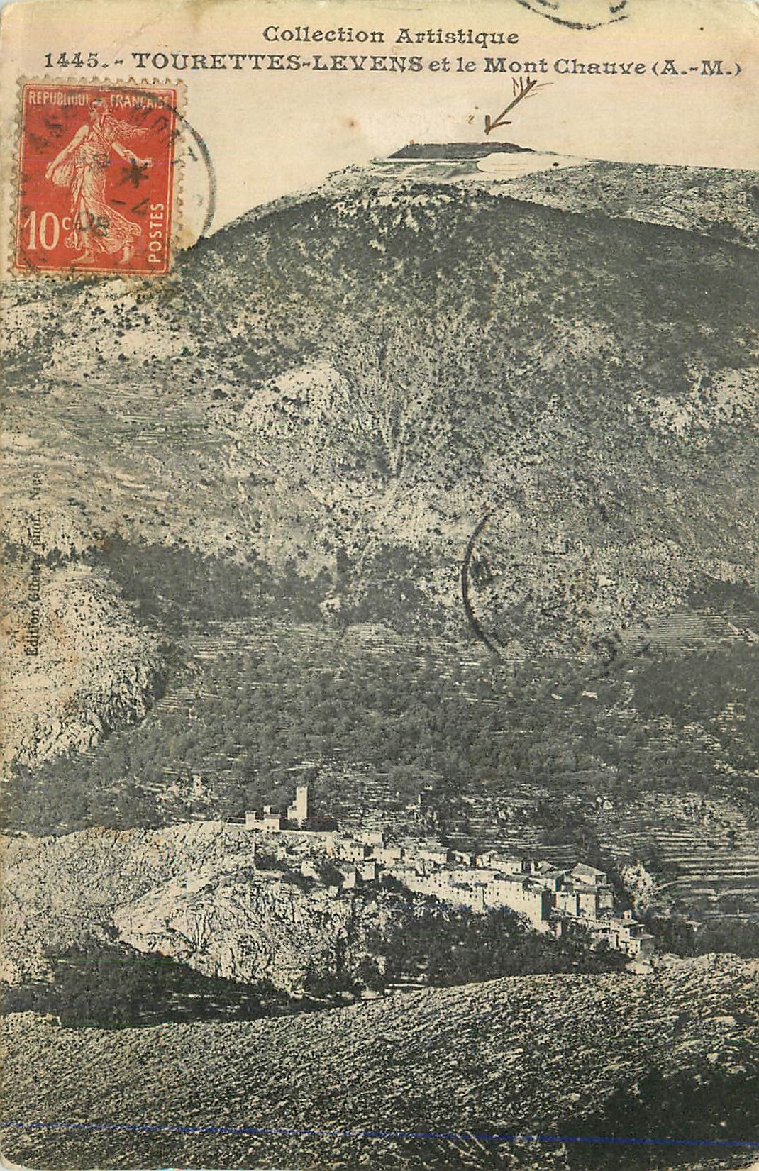 CPA Tourettes Levens et le Mont Chauve (A M) 