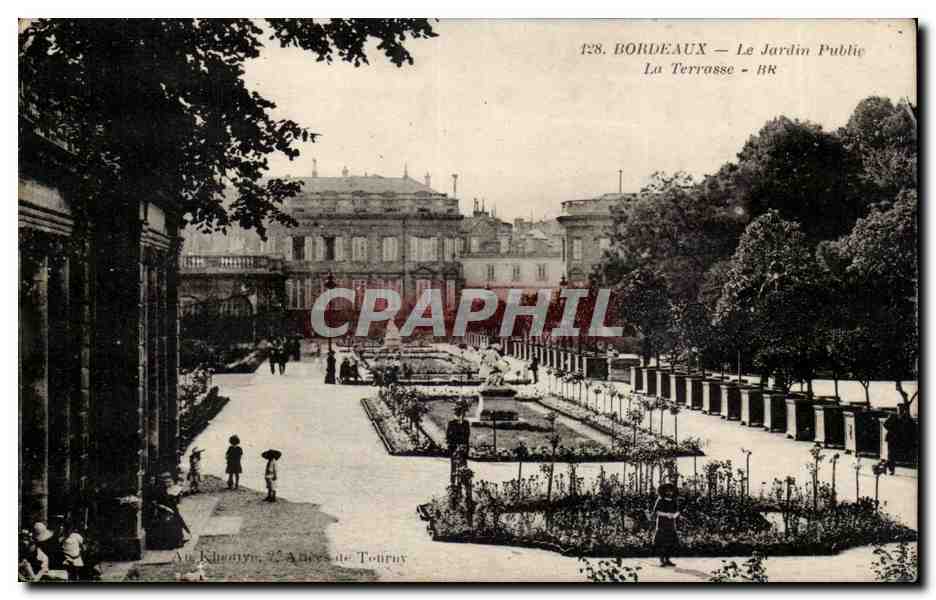 Bordeaux CPA Le jardin public La terrasse