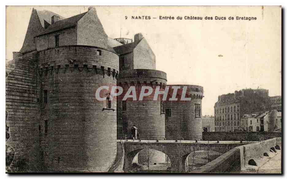 Nantes CPA Entree du chateau des ducs de Bourgogne