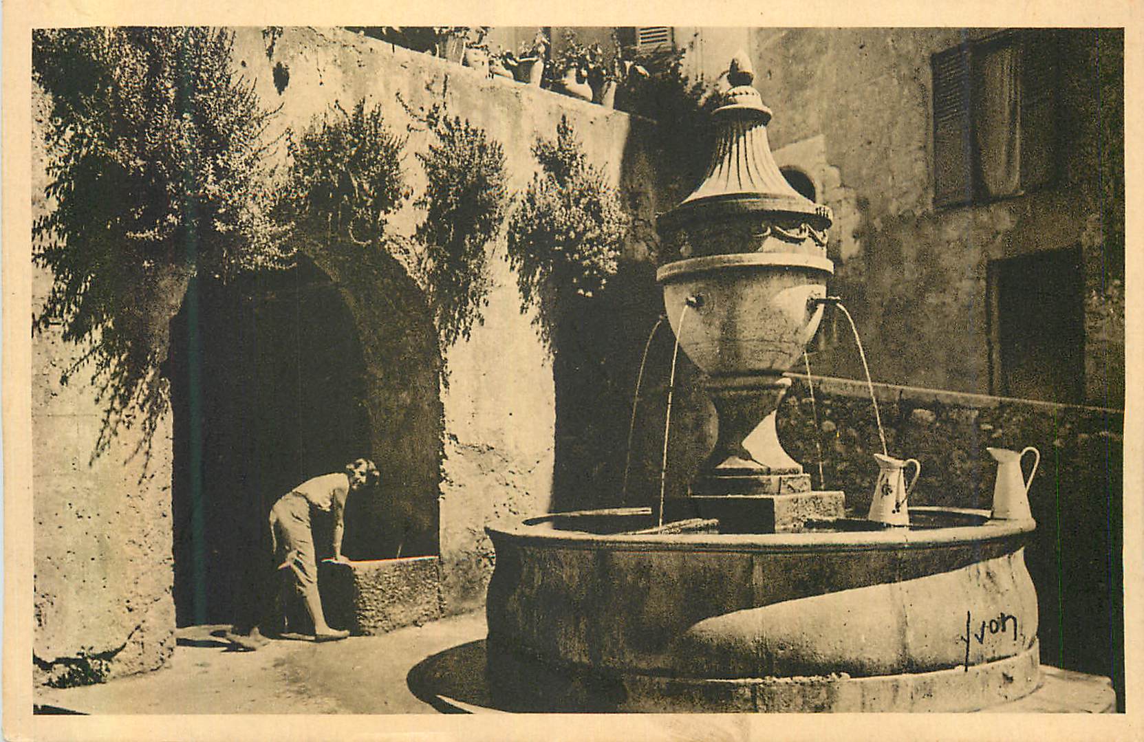 REPRO Saint Paul (Alpes Maritimes) Cote d'Azur La Douce France La Vieille Fontaine
