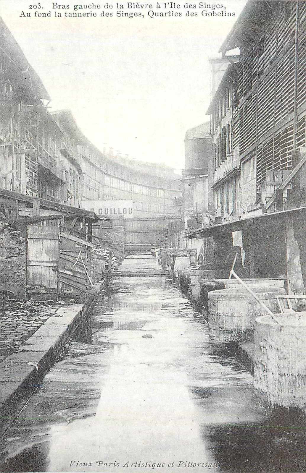 REPRO Vieux Paris Artistique et Pittoresque Bras Gauche de la Bievre
