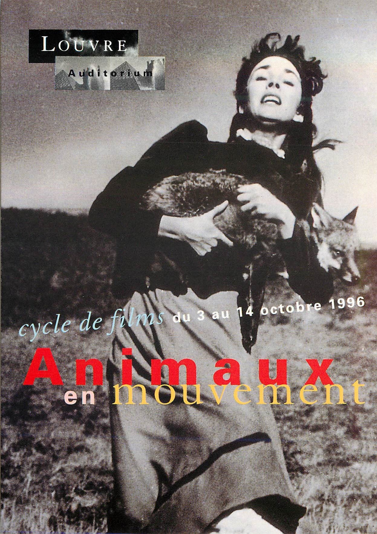 CPM Louvre Auditorium Cycle de Films du 3 au 14 Octobre 1996 Animaux en Mouvement Renard
