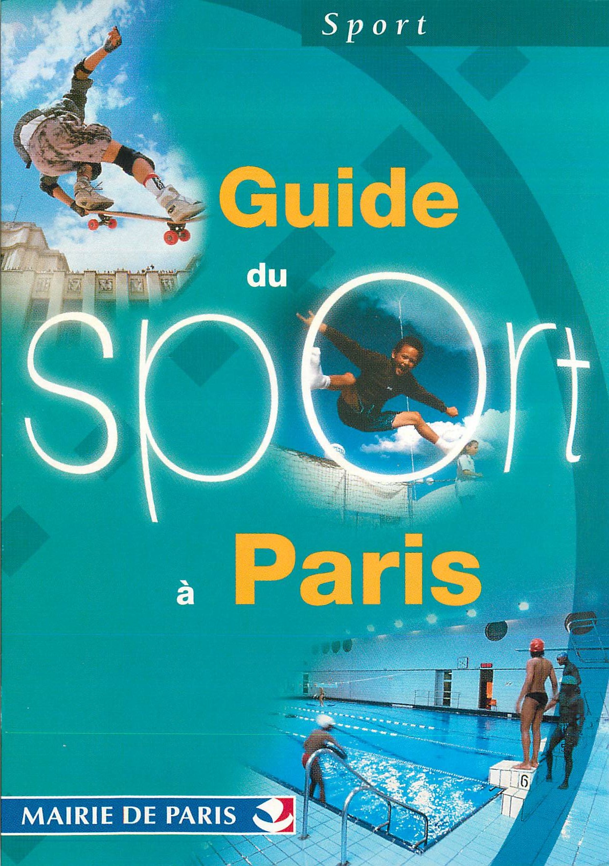 CPM Mairie de Paris Guide du Sport a Paris  Surf Planche a roulettes Piscine
