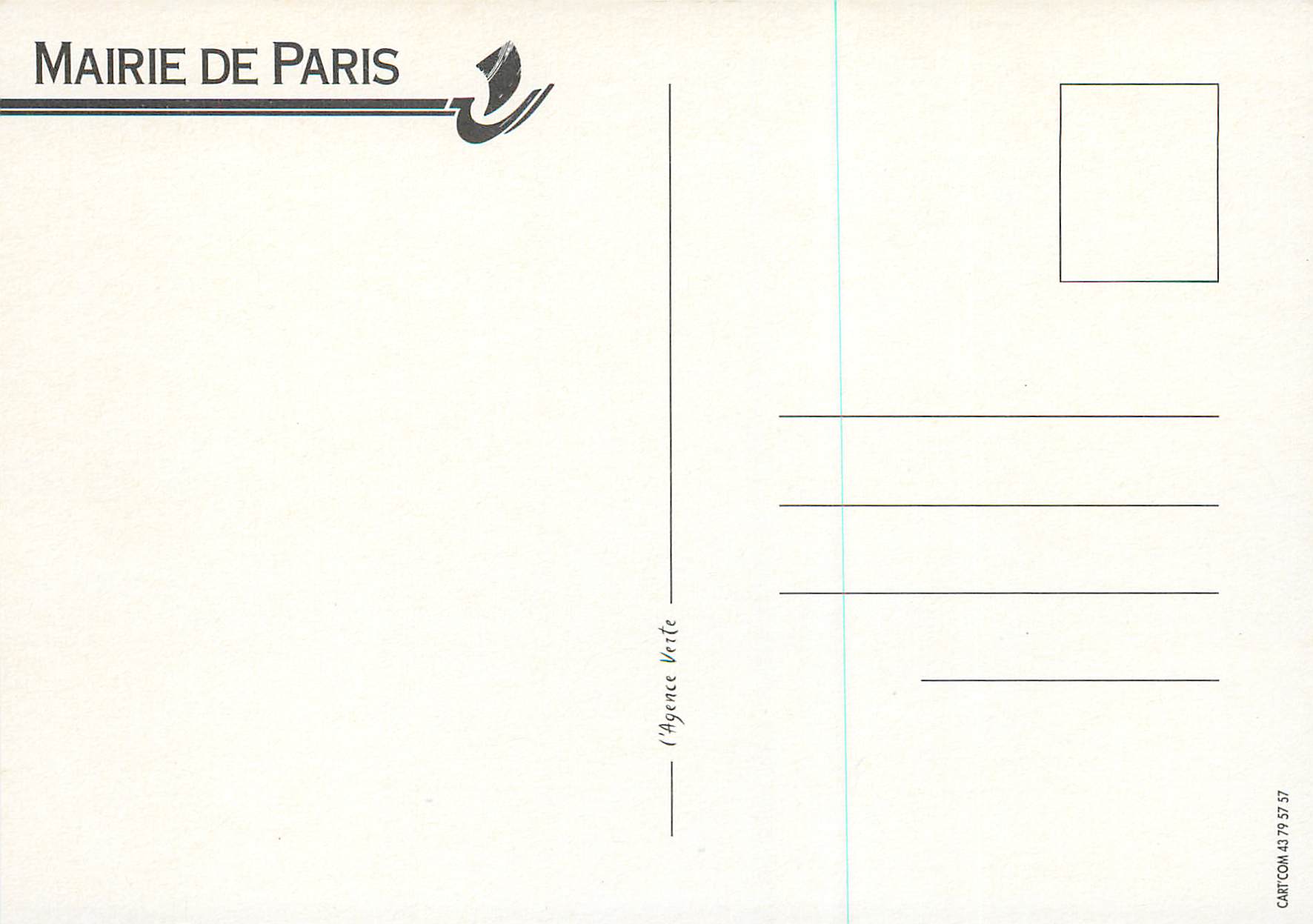 CPM 1ere Journee des Jardins de Paris Dimanche 22 Septembre 1996 — Back