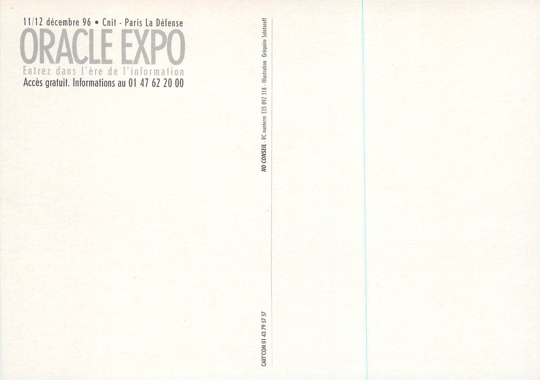 CPM Oracle Expo Acces Gratuit — Rückseite