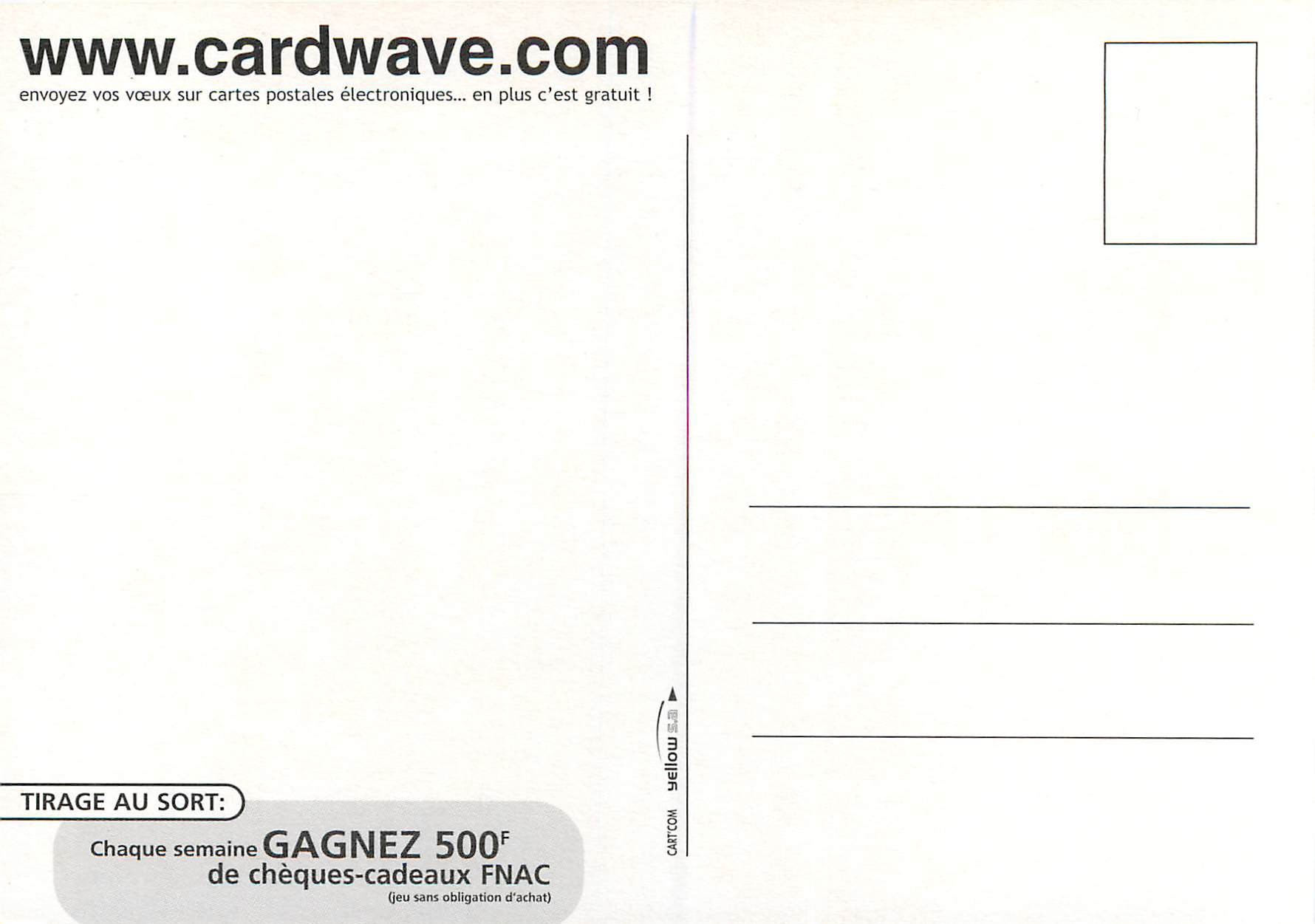 CPM Ring my Mail WWW Cardwave com la Nouvelle Mail Atitude — Verso