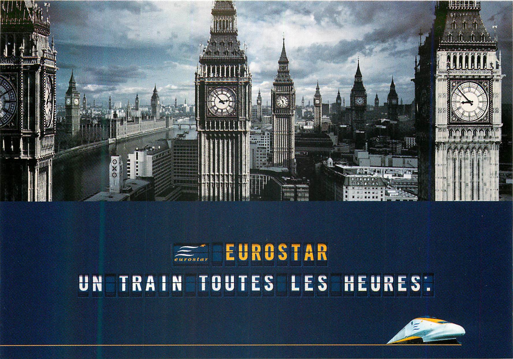 CPM Eurostar un Train toutes les Heures London Londres 