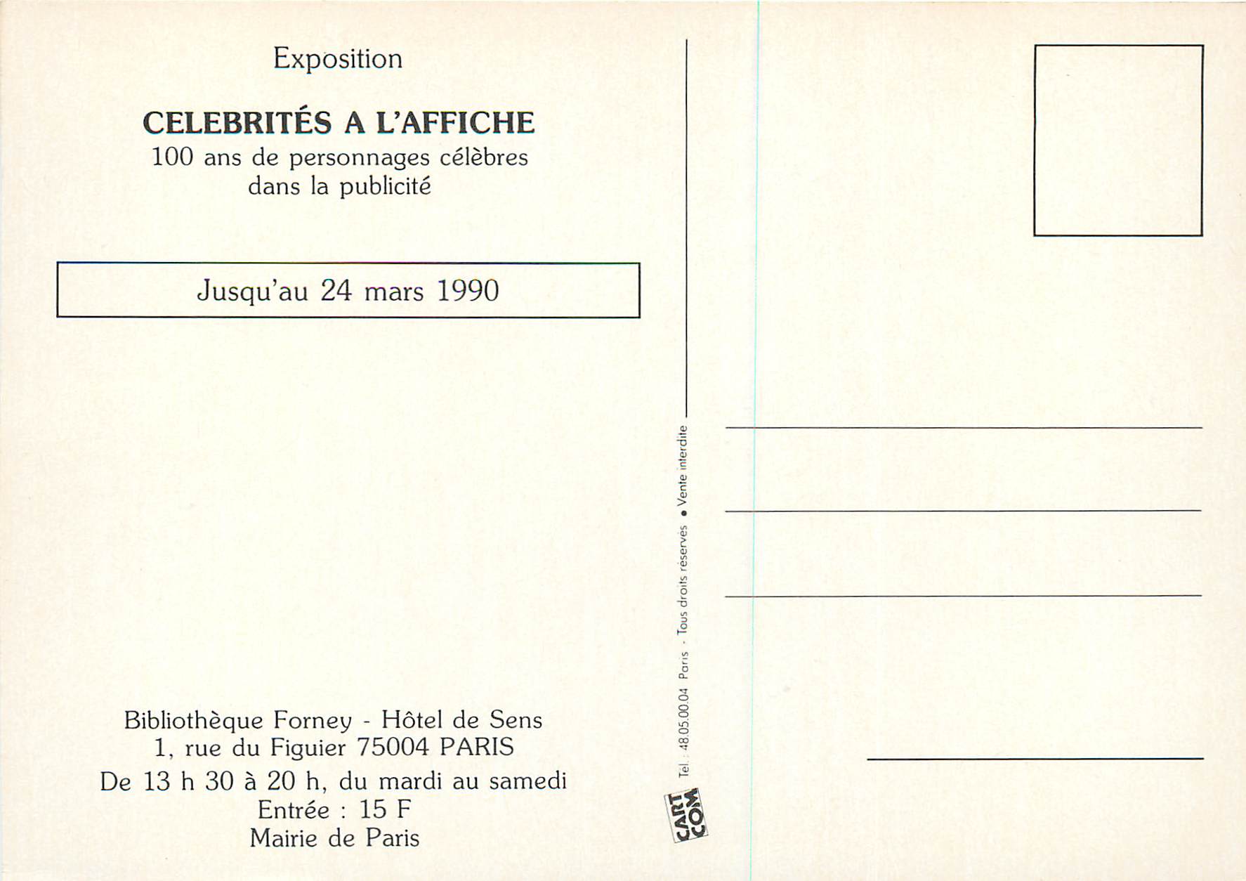 CPM Exposition Celebrites a l'Affiche Saponite Lessive Marianne — Rückseite