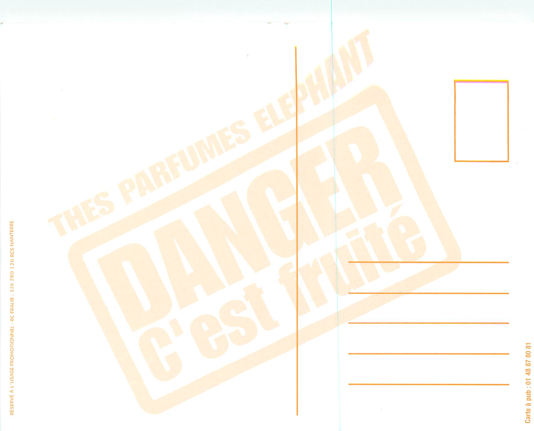 CPM The Parfumes Elephant Danger c'est Fruite Ski — Back
