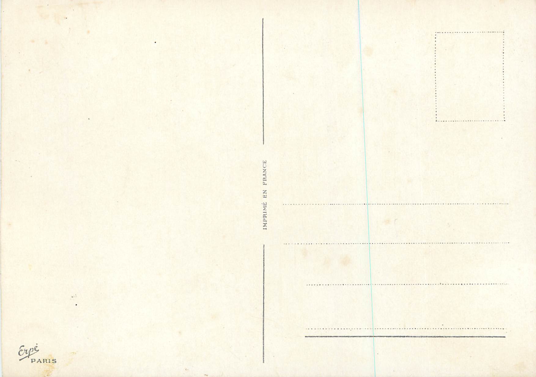 CPM Fleurs — Verso