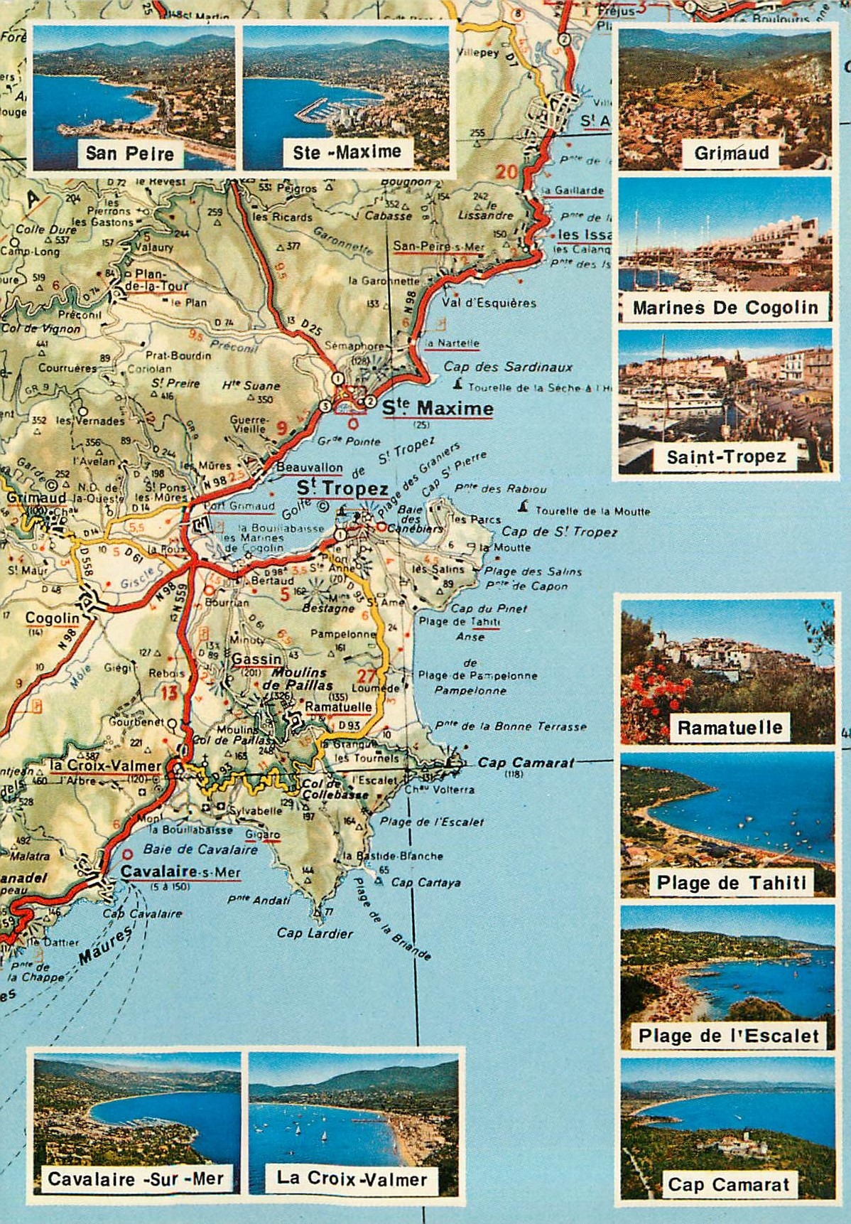 CPM de Sainte Maxime a Cavalaire sur Mer San Peire Ste Maxime Grimaud Marines de Cogolin Saint Tropez Ramatuelle