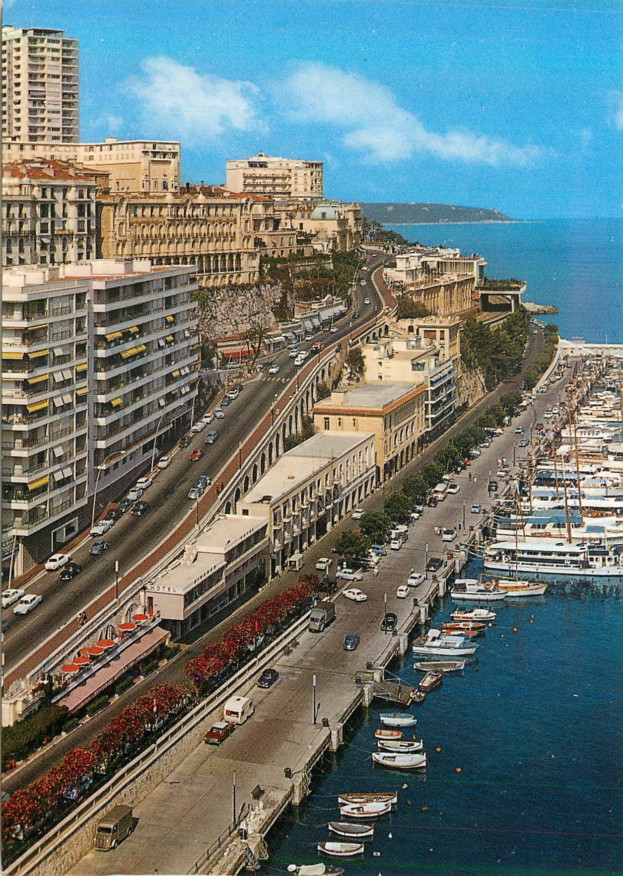 CPM Principaute de Monaco Monte Carlo La Montee du Casino Le Tir aux Pigeons L'Hotel de Paris