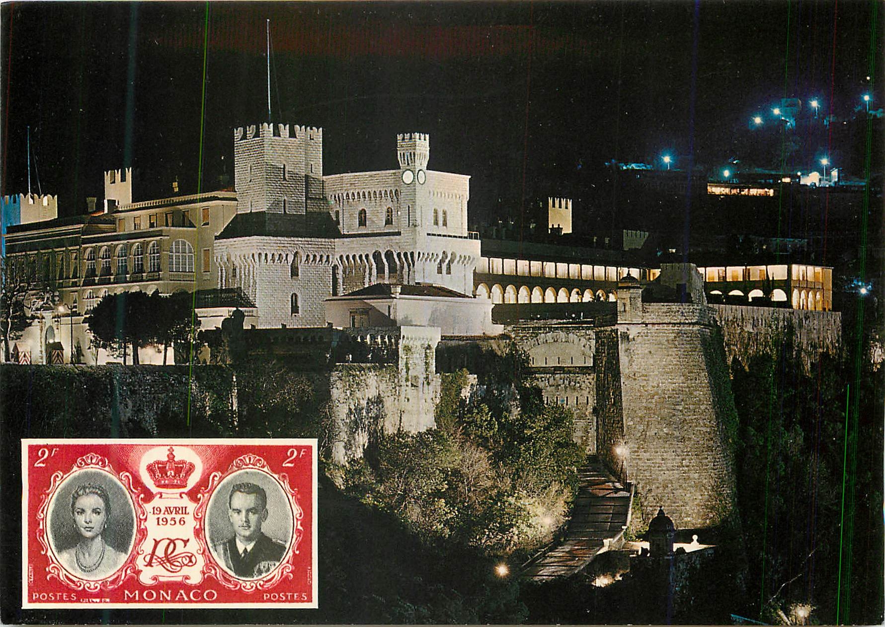 CPM Principaute de Monaco Illustrations du Palais Princier