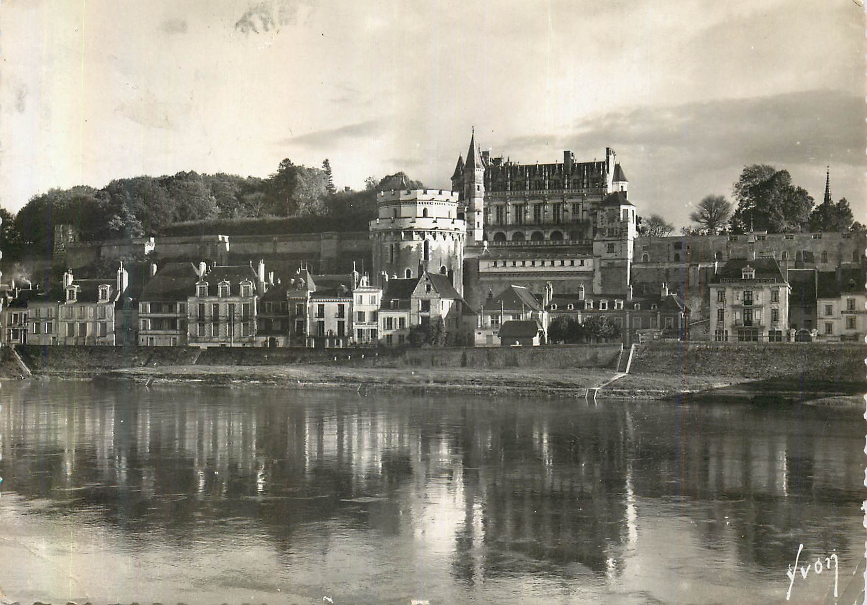 CPM Amboise (Indre et Loire) Le Chateau (XVe S) et la Loire