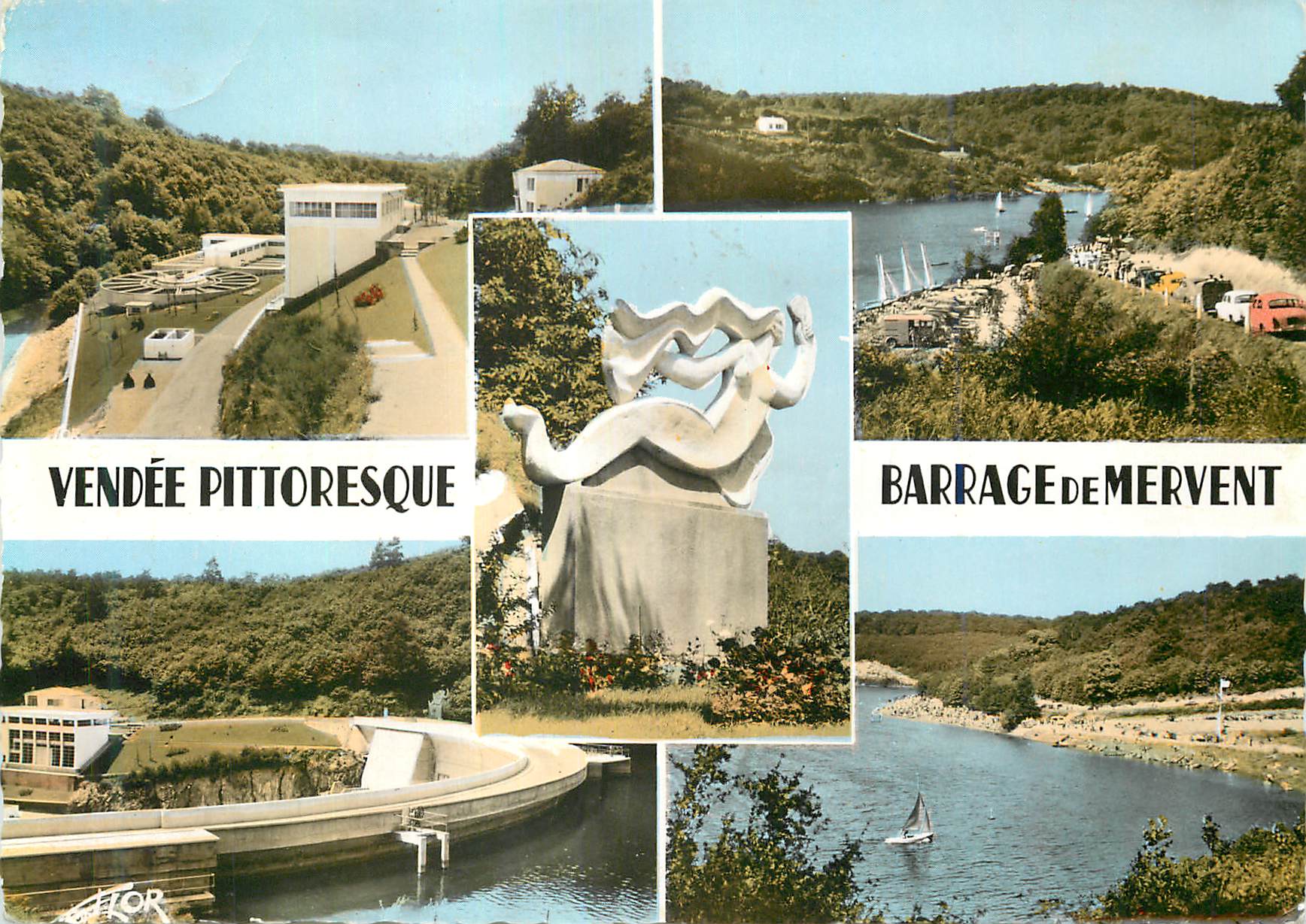 Vendée Pittoresque — Barrage de Mervent — Éditions Artisques Marceau, Paris