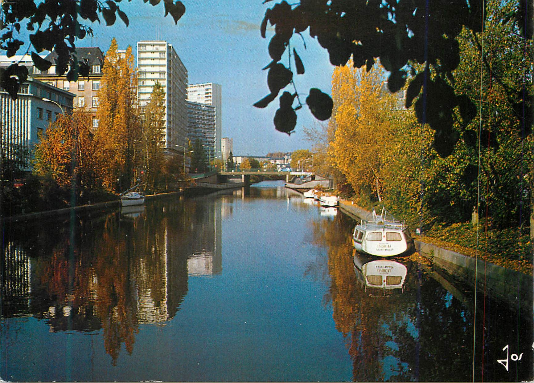 Le canal d'Ille et Rance au centre-ville — La Bretagne en couleurs — Éditions d'Art JOS