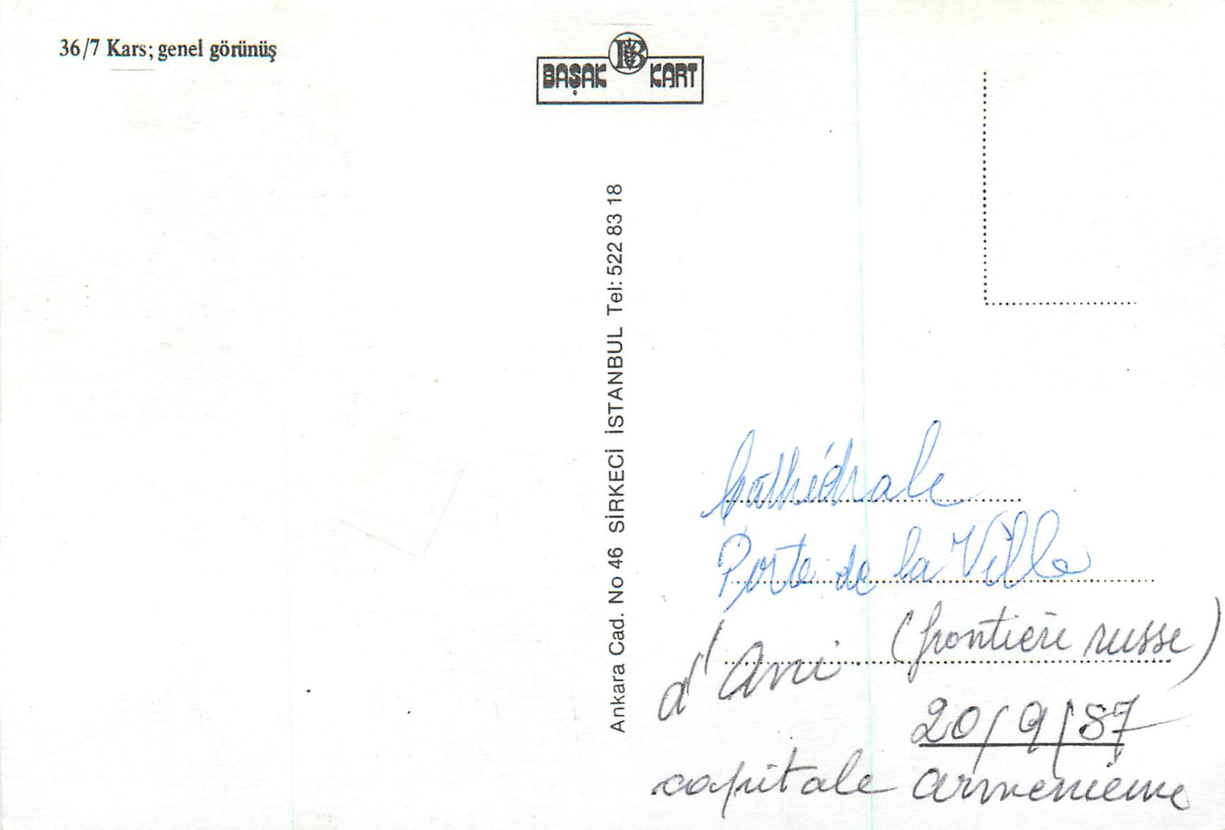 CPM Kars Ani Genel Gorunus — Verso