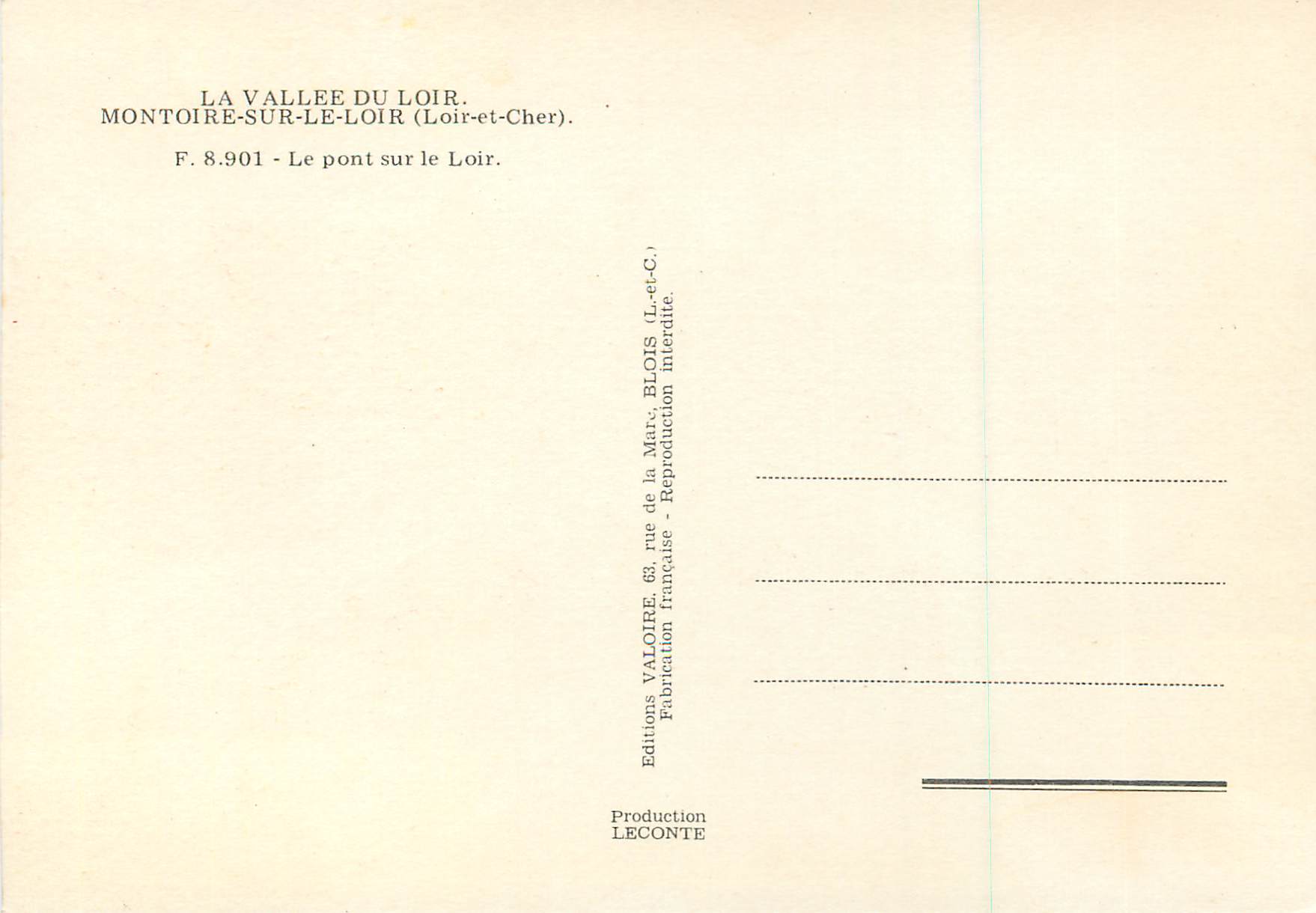 Montoire-sur-Loir — Le pont sur le Loir — Éditions Valoire — Reverso