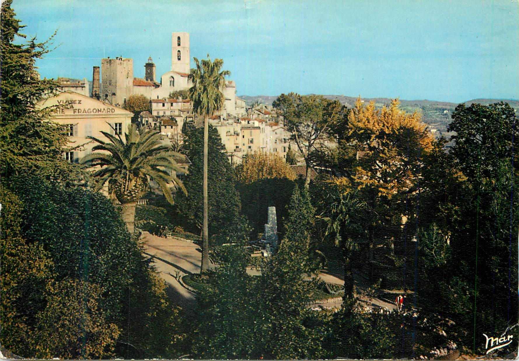 CPM Grasse La Cote d'Azur Les Jardins et la Ville