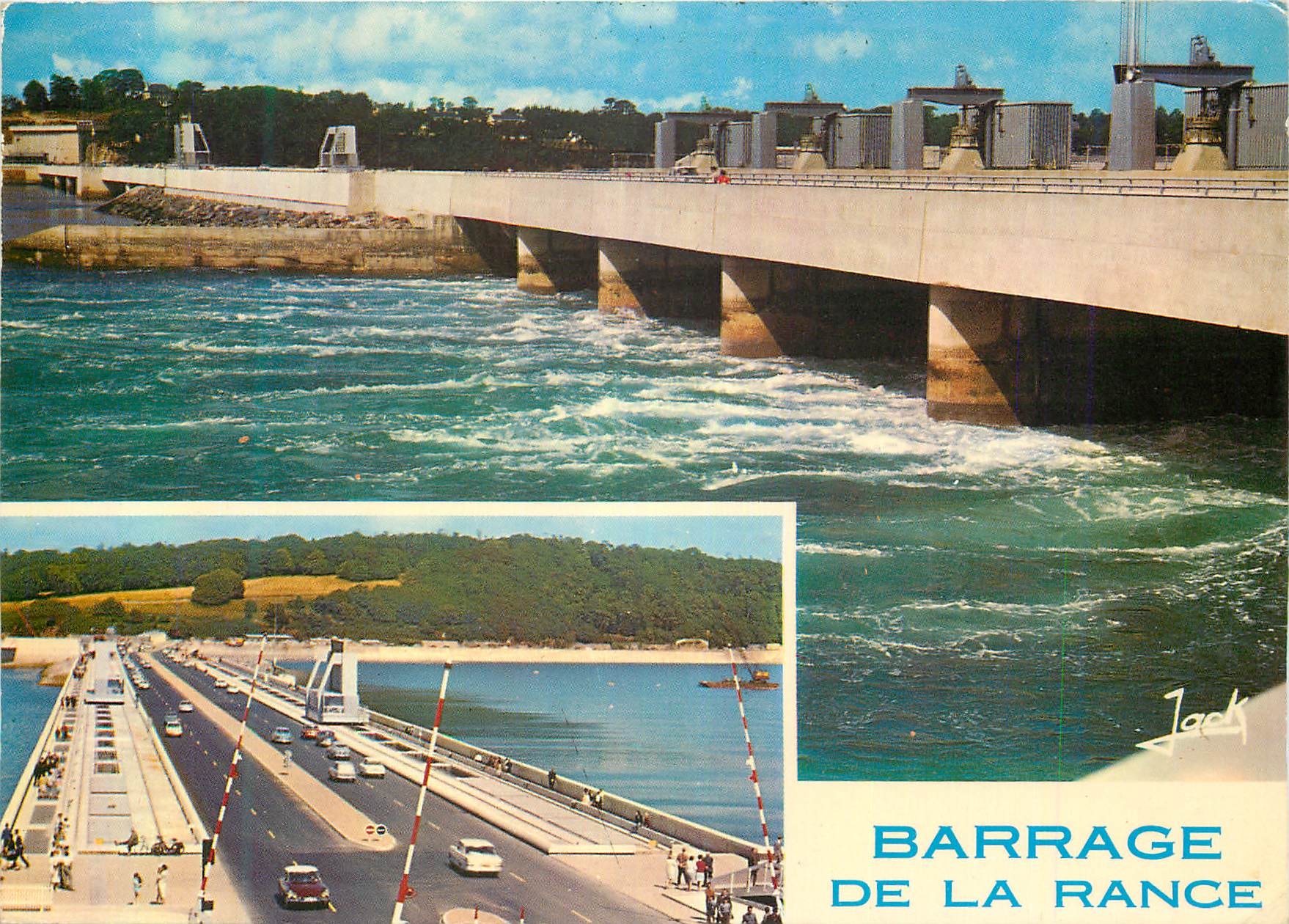 CPM Barrage de la Rance Couleurs de Bretagne Unique au Monde