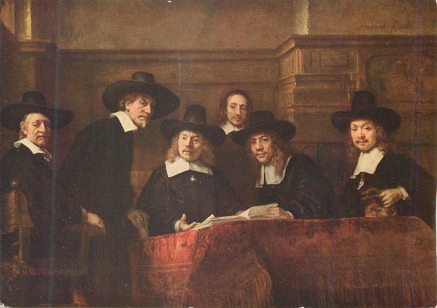 CPM Rijksuseum Amsterdam Rembrandt van Rijn (1606 1669) Lees Syndics des Drapiers