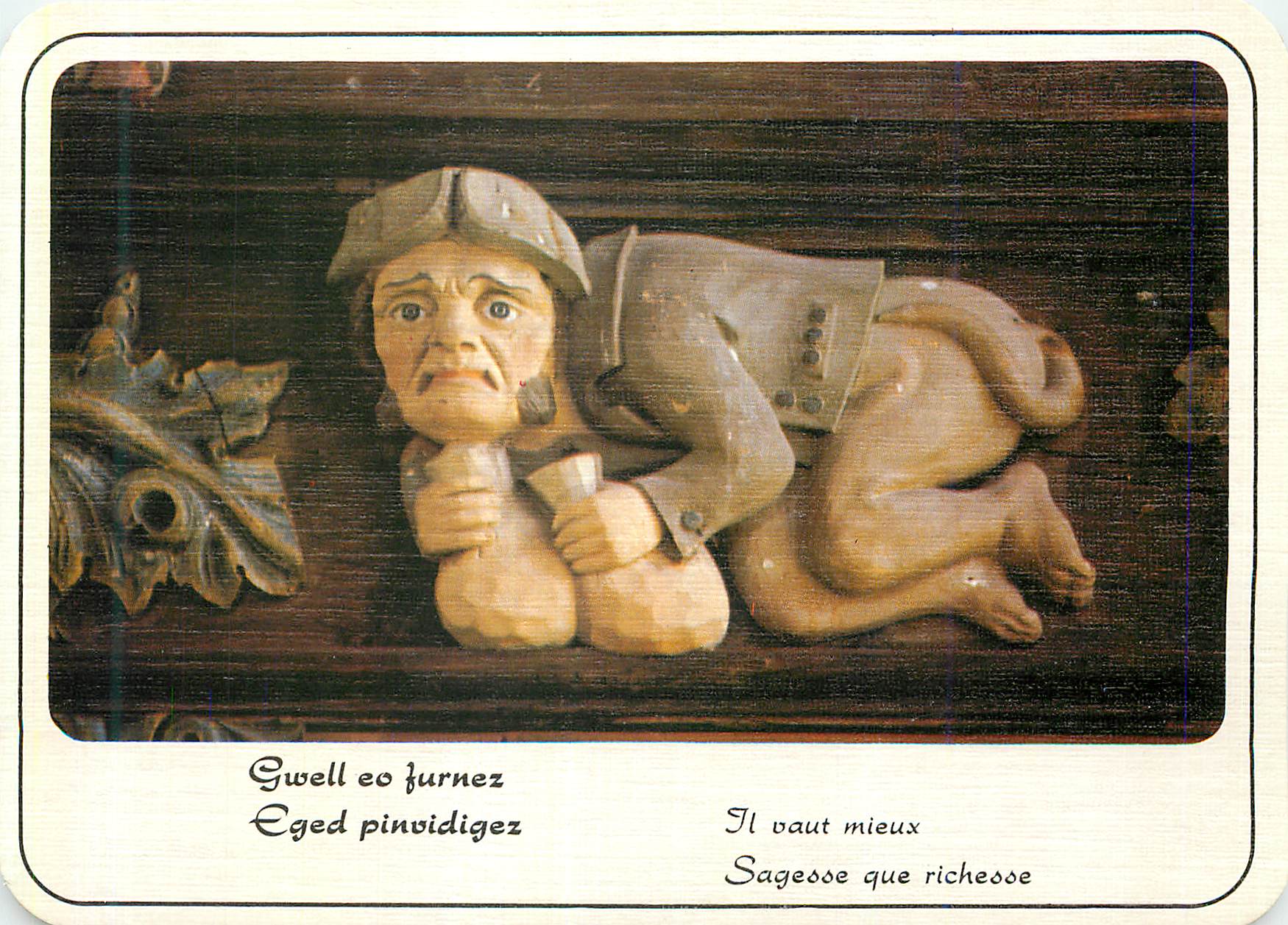 CPM Sagesse de Bretagne Il Vaut Mieux Sagesse que Richesse