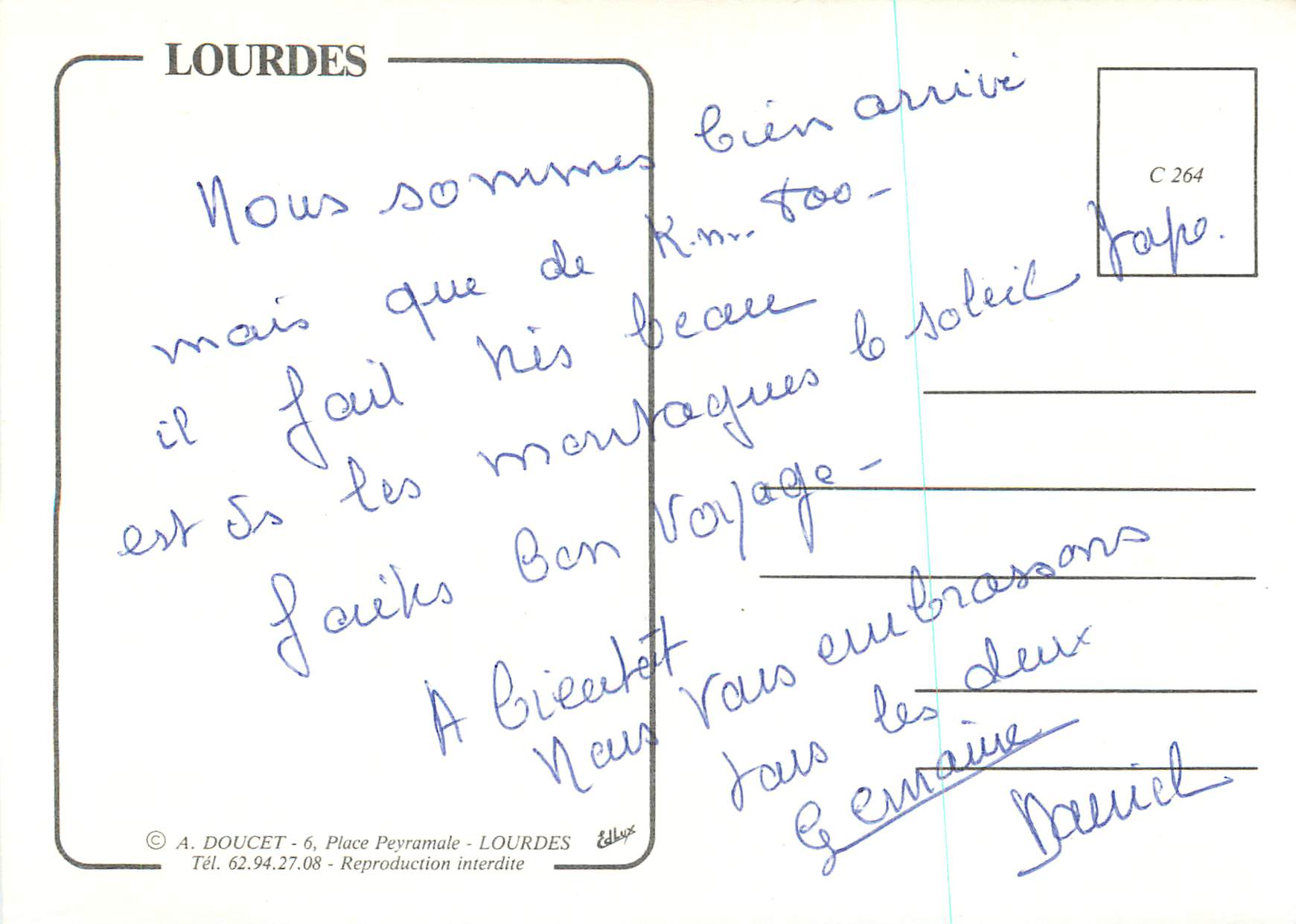 CPM Lourdes — Verso