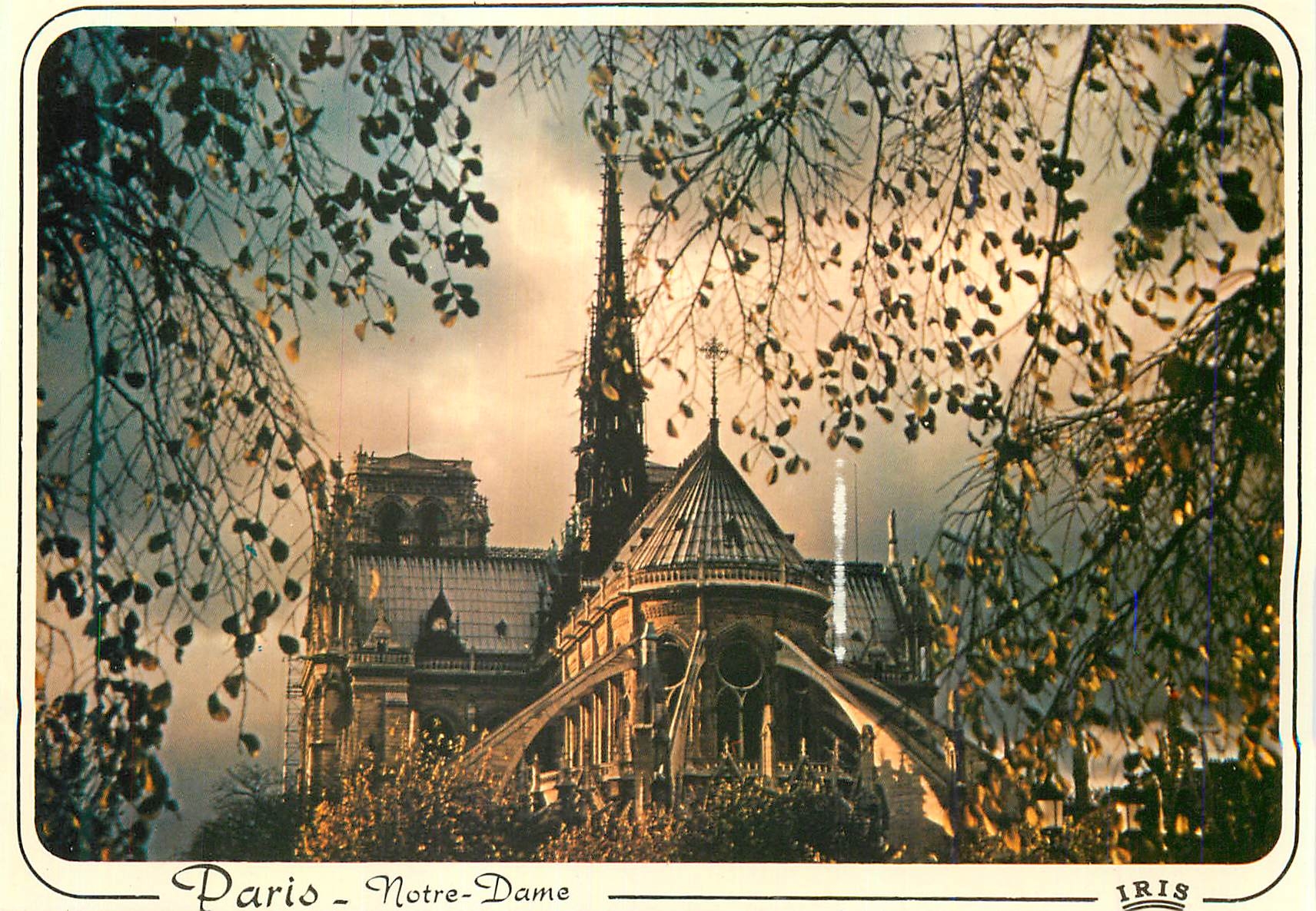 CPM Paris Ciel de l'Orange sur Notre Dame