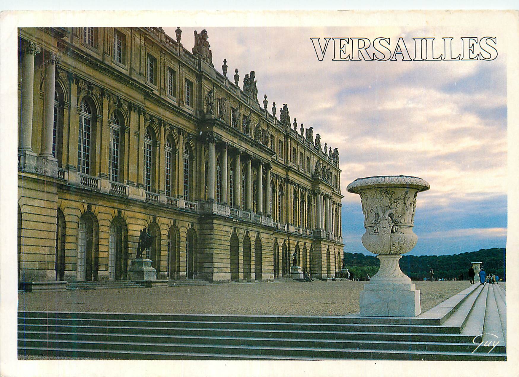 CPA Versailles et ses Merveilles Le Chateau (XVIIe et XVIIIe Siecles) La Facade Ouest du Chateau