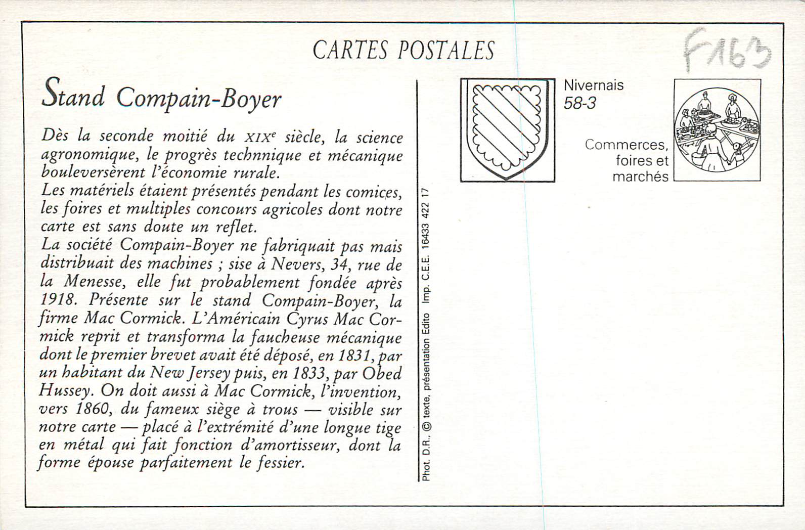 REPRO Stand Copain Boyer — Rückseite